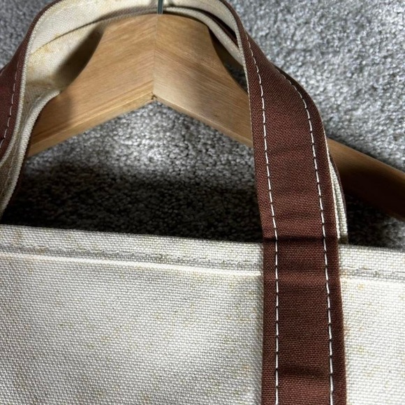 Vintage LL BEAN boat and tote brown small tote bag Made in USA - Picture 3 of 6